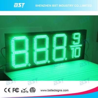 Outdoor Weatherproof LED Gas Price Changer Sign (Green)