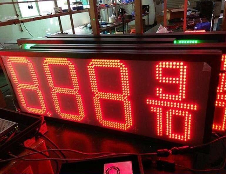 Green/Red 18inch 8.88 9/10 LED Gas Station Price Sign LED Digital Billboard