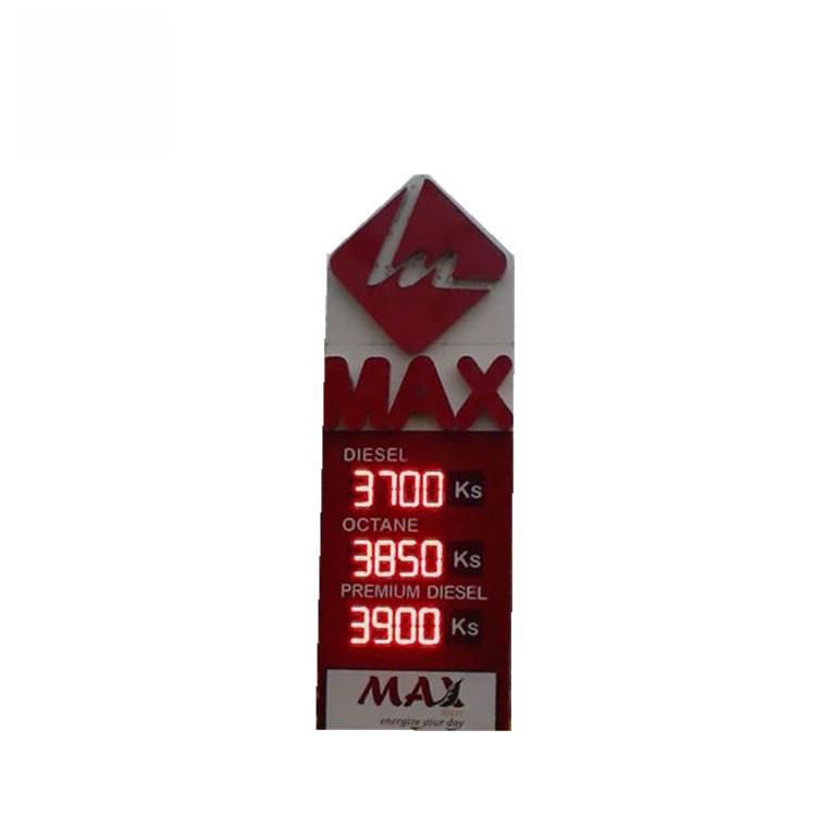 IP65 Waterproof 12inch LED Gas Price Sign with Light Box