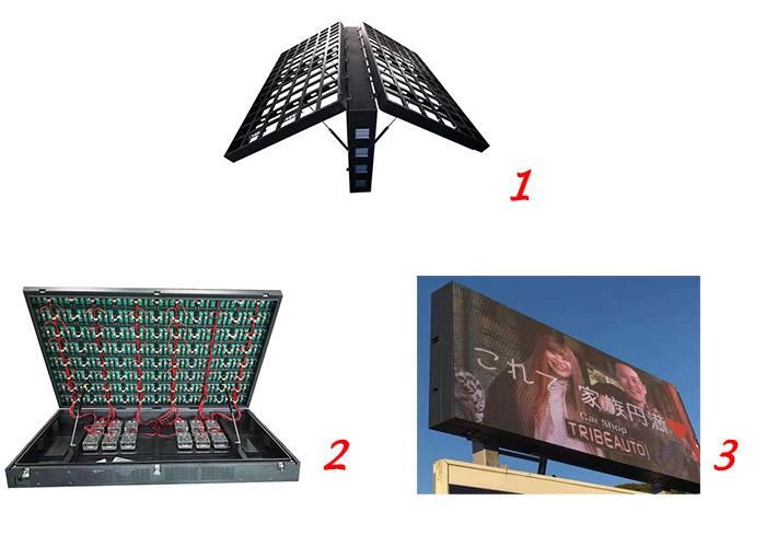 Dooh Flip Open Wall Mounting LED Display for Outdoor Advertising