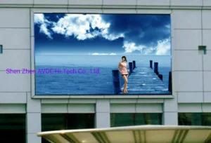 Waterproof IP65 P10 Outdoor LED Screen on Building Wall Facade 1r1g1b SMD3535