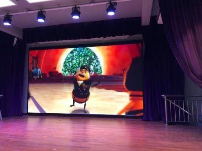 Fws Advertising Cardboard and Wooden Carton Full Color Indoor LED Screen