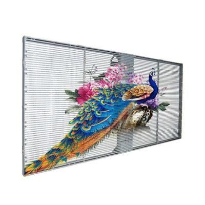 P3.9-7.8 Flexible Window Advertising Transparent LED Display Video Wall LED Screen Indoor