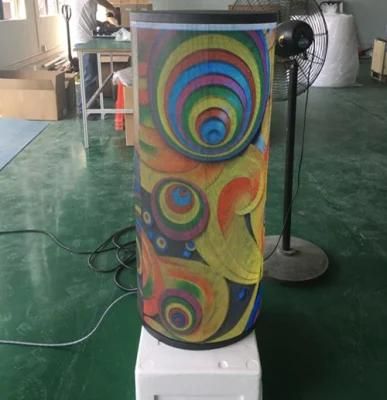 Indoor Flexible P2.5 P3 P4 P5 Round Shape Cylinder Column LED Display Screen