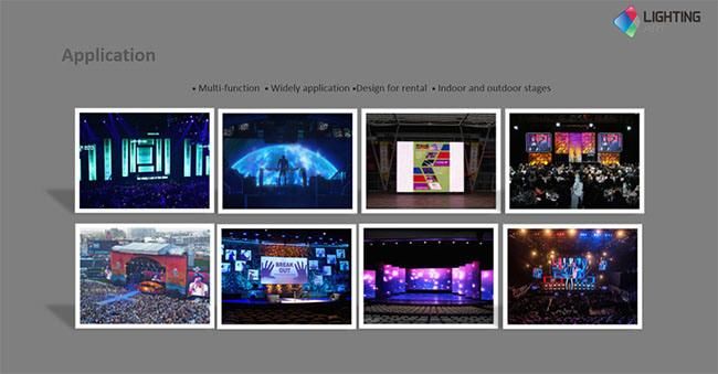 Eli Max P2.84 Indoor Stage Rental Hanging Curved LED Flexible Video LED Wall Display Screen
