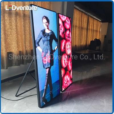 Indoor P2 Full Color Store Mall Meeting Advertising LED Poster Display