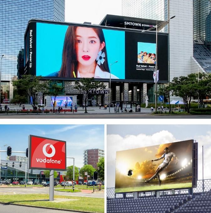 Power Saving 3.8V Advertising Screen Full Color Video P10 SMD Outdoor LED Display