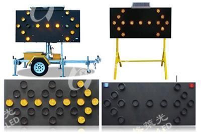 Construction Site on Traffic Road LED Pre-Warning Arrow Board with Stand