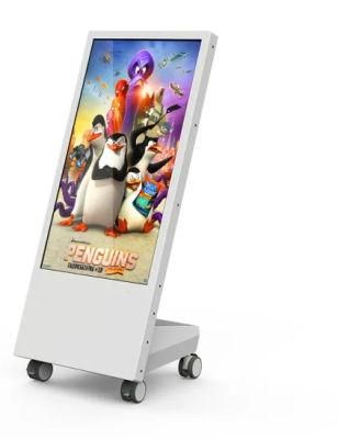 Portable 43inch LCD Movable Advertising Display Android Digital Signage Player