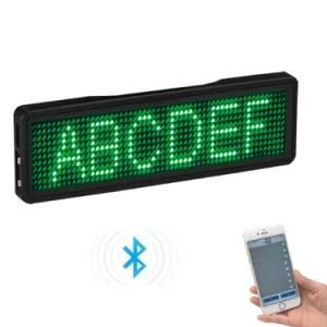 Bluetooth LED Badge Rechargeable LED Name Tag Display