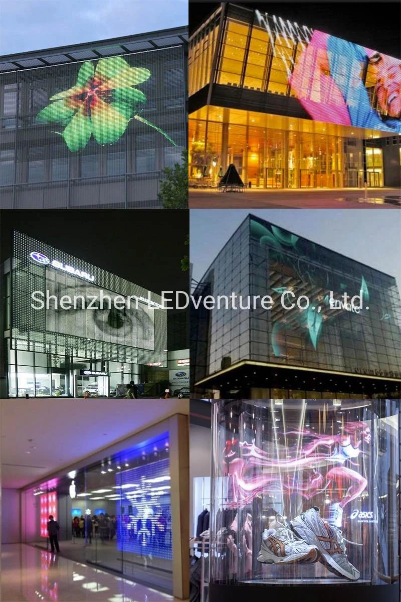 P7.8X15.6 1000X500mm Transparent Film Screen LED Advertising Display