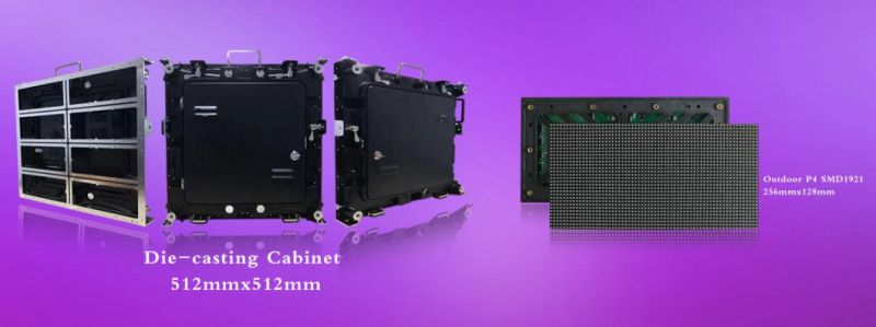 High Refresh Rate Outdoor P4 SMD1921 LED Display Video