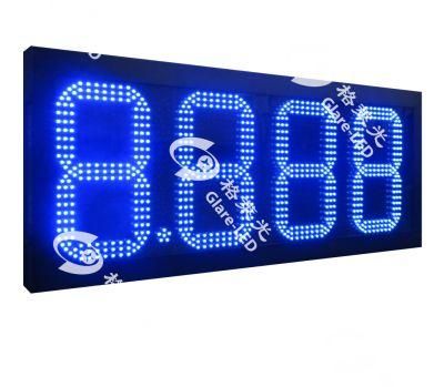 8.888 Blue LED Gas Price Signs and Outdoor Digital Boards with Programmable CNG Filling Station Sign for Gas Station