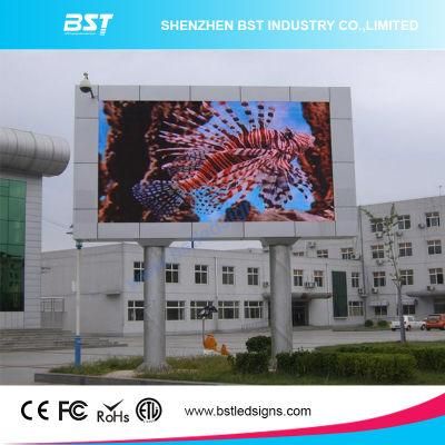 Bst P8 RGB SMD Outdoor Advertising LED Digital Billboard Full Color Waterproof High Luminance