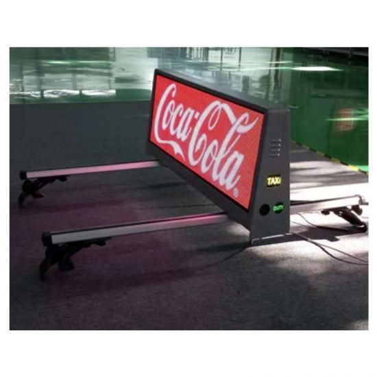 960X384 P3 Outdoor High Brightness LED Display for Taxi Top Advertising