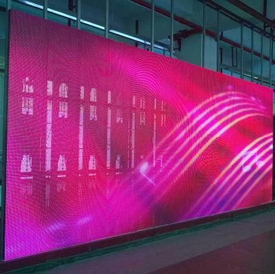 Hot Sell P10mm High Transparent Indoor Full Color LED Mesh/Curtain Screen