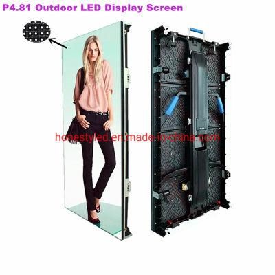 Waterproof Stage Panel RGB Display 13s Outdoor Ultra-Thin Cabinet 500*1000mm P4.81 Full Color SMD1921 Screen LED Billboard