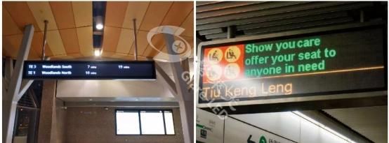 LED Sign Box for Train Station Passengers Information Display P6 LED Sign