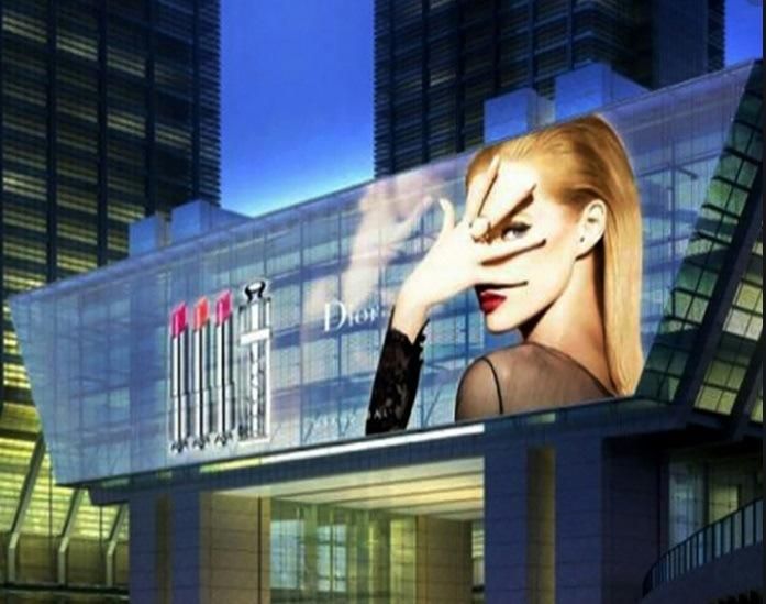 Hot Sale Waterproof P10.42 Outdoor Transparent Advertising LED Display