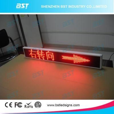 P6 Red Color Programmable Taxi Rear Window Moving LED Display