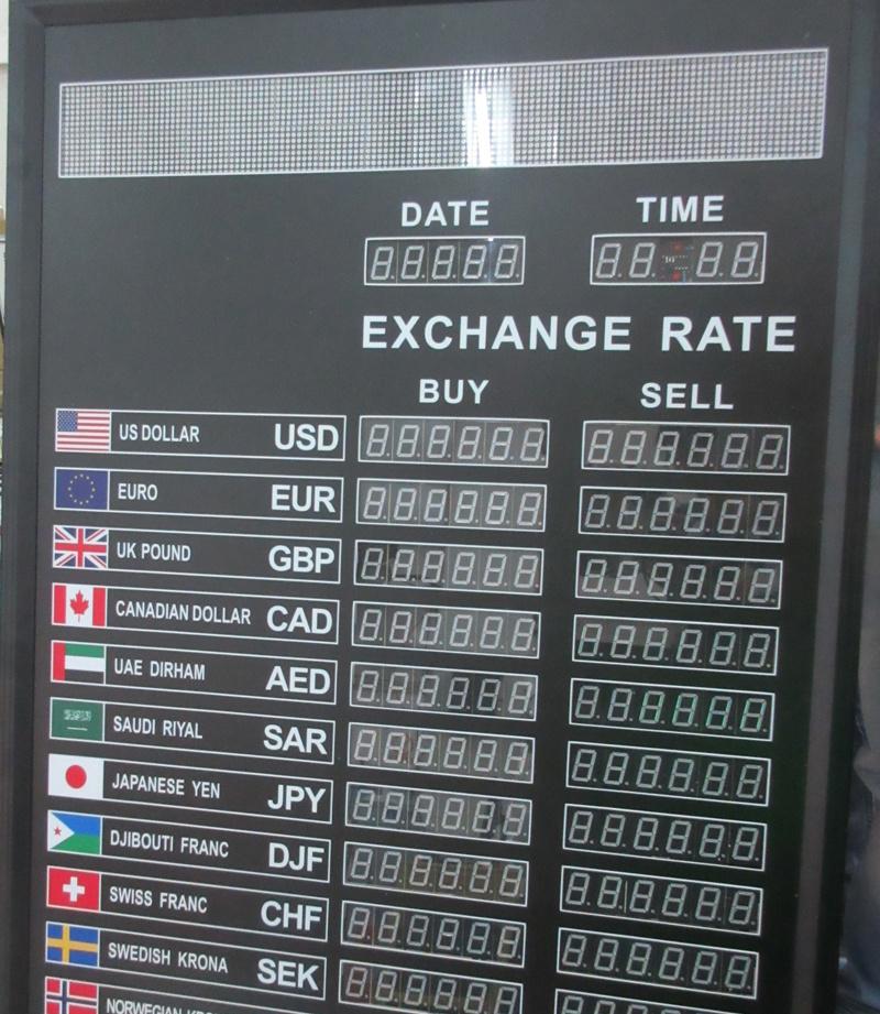 Indoor and Outdoor Bank Money Boarddigital Display LED Foreign Currency Exchange Rate Board