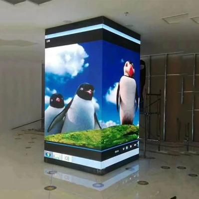P2.6 P3.91 P4.81 LED Wall Panel Cube Design 45 Degree Kinglight LED Screen Indoor LED Advertising Display