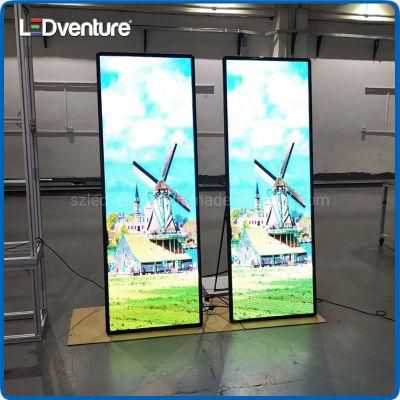 High Definition P2 Indoor Advertising LED Poster Display Screen