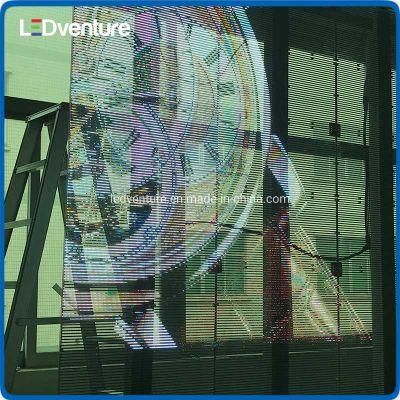 Glass Building Indoor Advertising Transparent LED Panel Price
