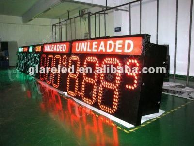 8.888 8.889 8.889/10 Outdoor LED Gas Price Sign with LED Moving Sign