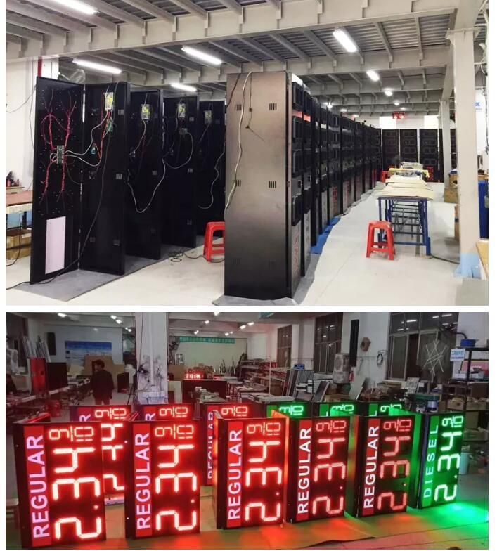 Electronic LED Price Panels Gas Station Gas Number LED Gas Price