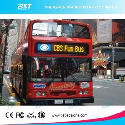 P10 Yellow Color Programmable Bus Scrolling LED Display (front/rear window)