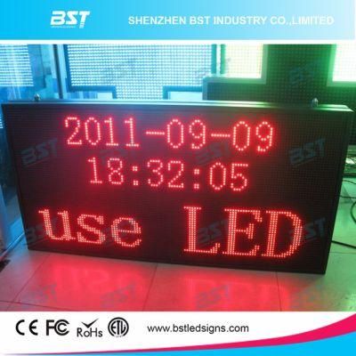 Programmable Semi-Outdoor Red Color LED Moving Sign (P10mm)