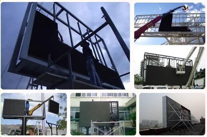 P6mm High Brightness Full Color Advertising Outdoor Fixed LED Display Screen for Wall Mounting