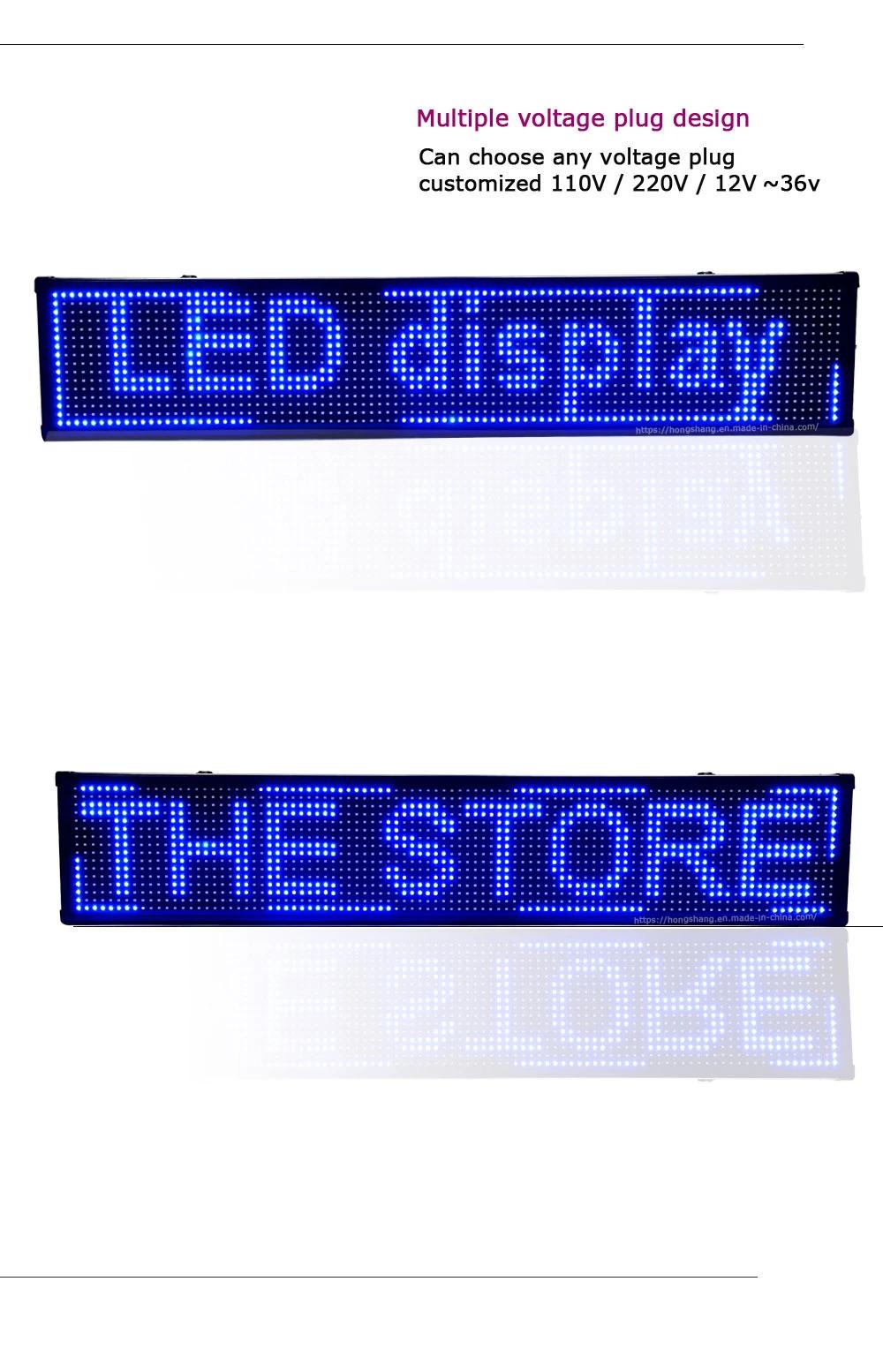 P10 Blue Window Text LED Billboard Display Module Panel Board