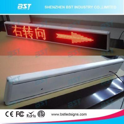P6 Red Color Programmable Taxi Rear Window LED Scrolling Sign