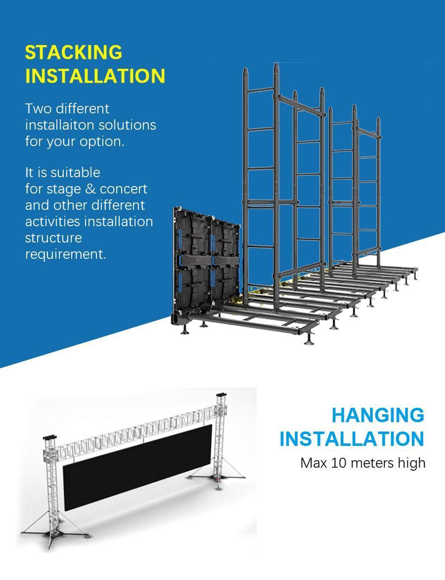 New Design Screen Dimension Mbi5124IC P3.91 Indoor Big Screen LED for Event Pantallas