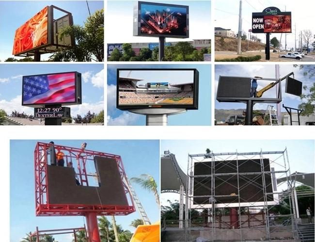 160*160 RGB DIP346 P10 Outdoor LED Module Display Screen 7500nits Brightness