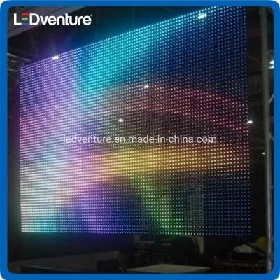 P8.9 P10.4 Full Color LED Curtain Screen Mesh Panel