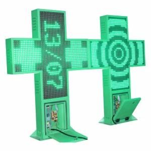 600X600 Pharmacy Cross Outdoor LED Screen with Excellent Price