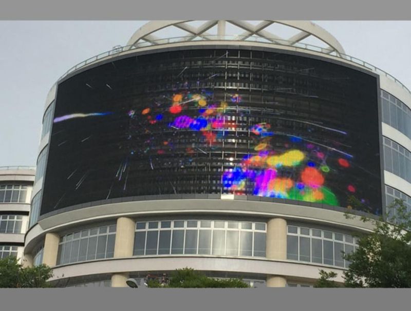 10, 000nits See-Through LED Strip Display Panels for Media Facade