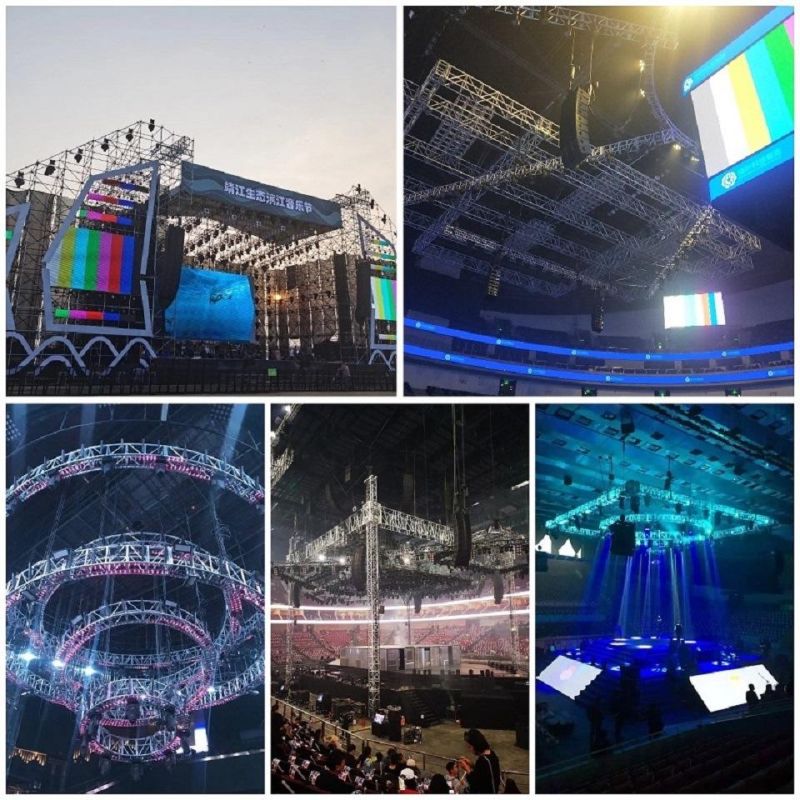 400*400mm Arc-Shape Lighting Truss Roof System Stage Aluminum Truss Display