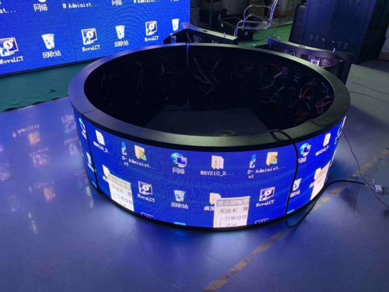 High Quality LED Panels Indoor Advertising Flexible Column LED Display Screen