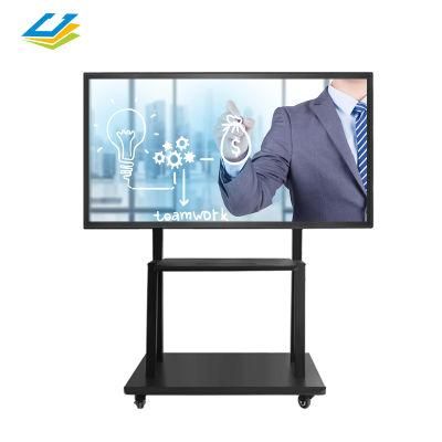 Office Supply 86 Inch Android/Windows Touch All in One Advertising Display Portable Interactive Whiteboard
