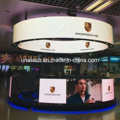 Indoor Arc P3.91 Round or Straight Video Screen LED Digital Display for Rental or for Hanging