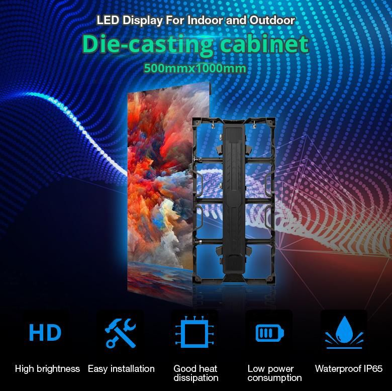 High Refresh Rate Indoor P3.91 Full Color Rental LED Display Screen