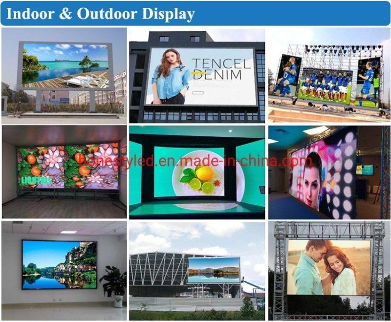Shenzhen Manufacture 2500CD/M2 Brightness HD P3.91 Indoor LED Screen Die-Casting Aluminum LED Video Wall LED Panel Full Color SMD LED Billboard