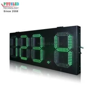 Outdoor 7 Segment LED Display 12 Inch LED Gas Price Changer Sign for Sale