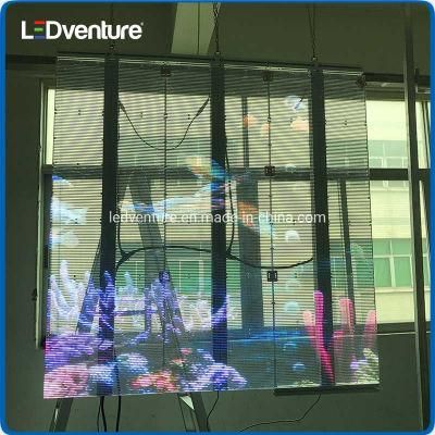 P3.91 Indoor Full Color LED Transparent Advertising Board Display Panel Screen