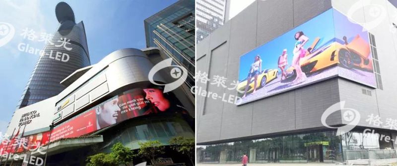 Customized Easy Installation P10 Outdoor Big Commercial Advertising Video Wall LED Display Screen