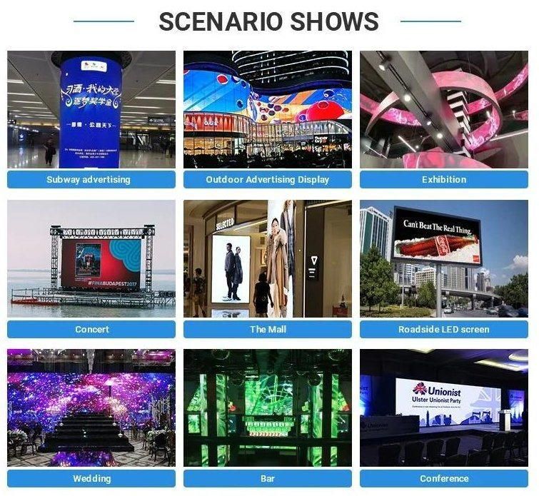 High Brightness Outdoor Full-Color Advertising Video Wall P10 LED Display Screen
